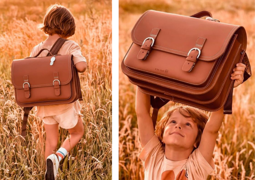 Cartable en 2025 cuir enfant